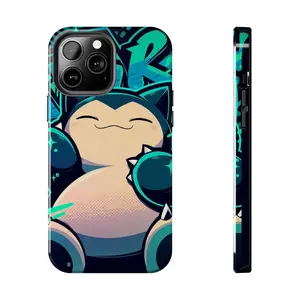 Sleepy Chubby Monster Cute Phone Case Compatible with iPhone 17 16 15 14 13 12 11 8 SE XR X XS Max Pro Plus