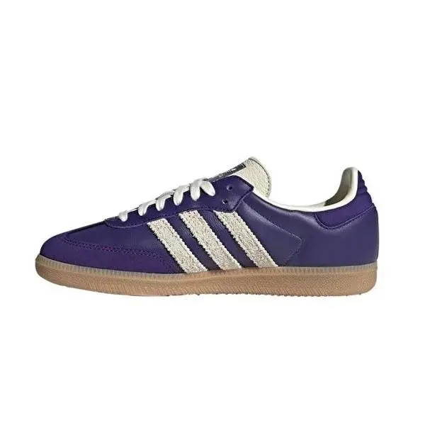 Adidas Samba OG Collegiate Purple Cream Women's Perfect Daily Casual Comfort Fashion Footwear Walking Sneaker Trainer Shoe Girl, Suede, Walking Shoes, Casual Sneakers, Retro, Collegiate Purple Suede, Girls