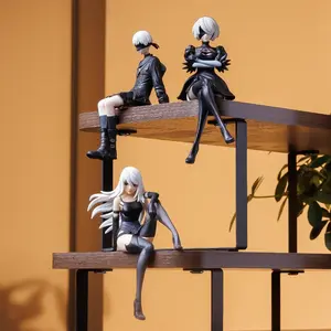 Cute NieR Automata Sitting Figure Set Collectible Model Toy