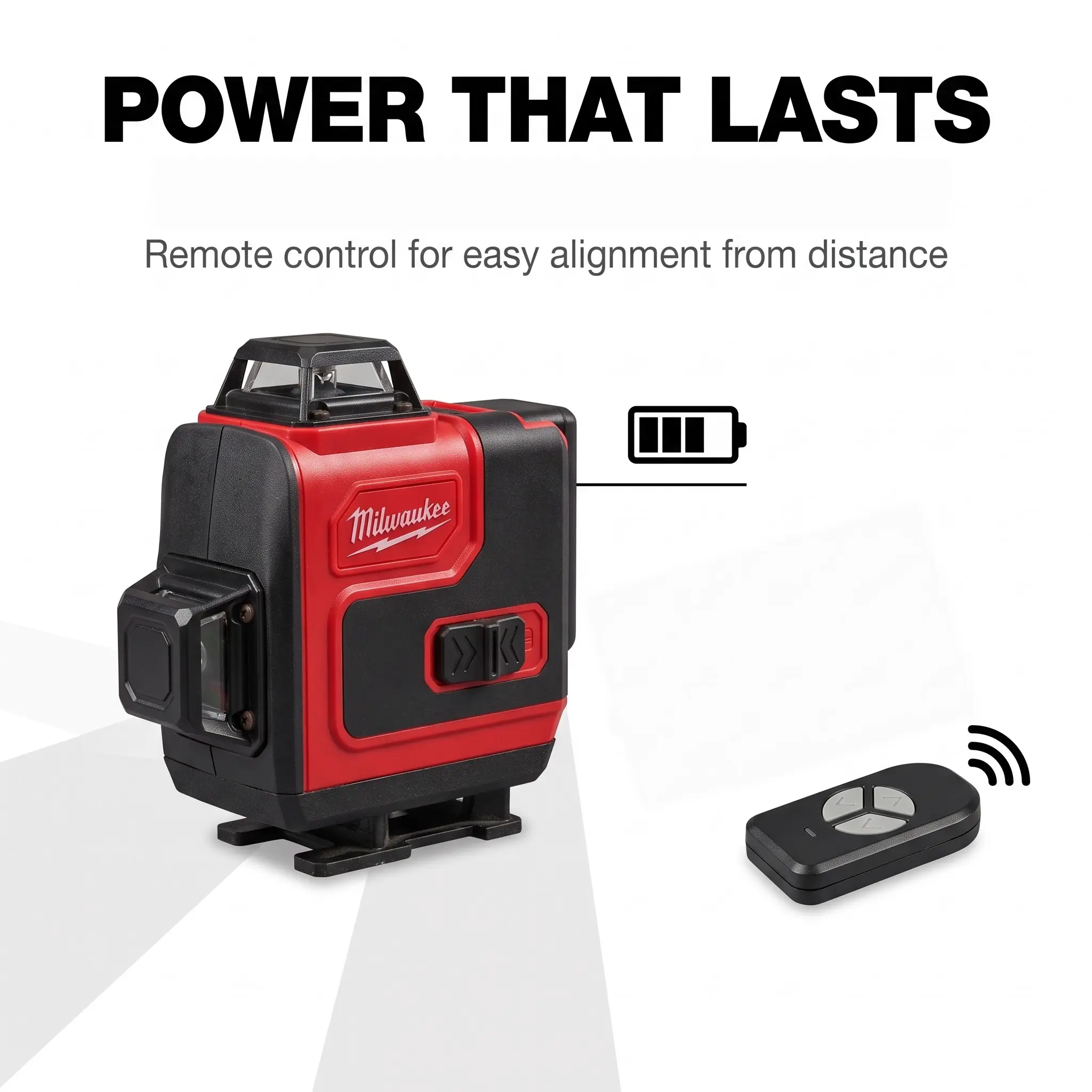 Milwaukee 16 Line Cross Laser Level With ±0.3mm/10m Precision For Heavy Duty Construction Sites