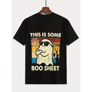 Men'S Funny Graphic T-Shirt - , Halloween Clothes, Gym Attire, Playful Design, Breathable Fabric, Short Sleeve Top, Teen Apparel, Outdoor Activities, Cartoon Print, Comfortable Material, Print Top, Teen Clothing