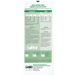 2024 Drain Waste Vent Pipe Sizing Calculator, IAPMO