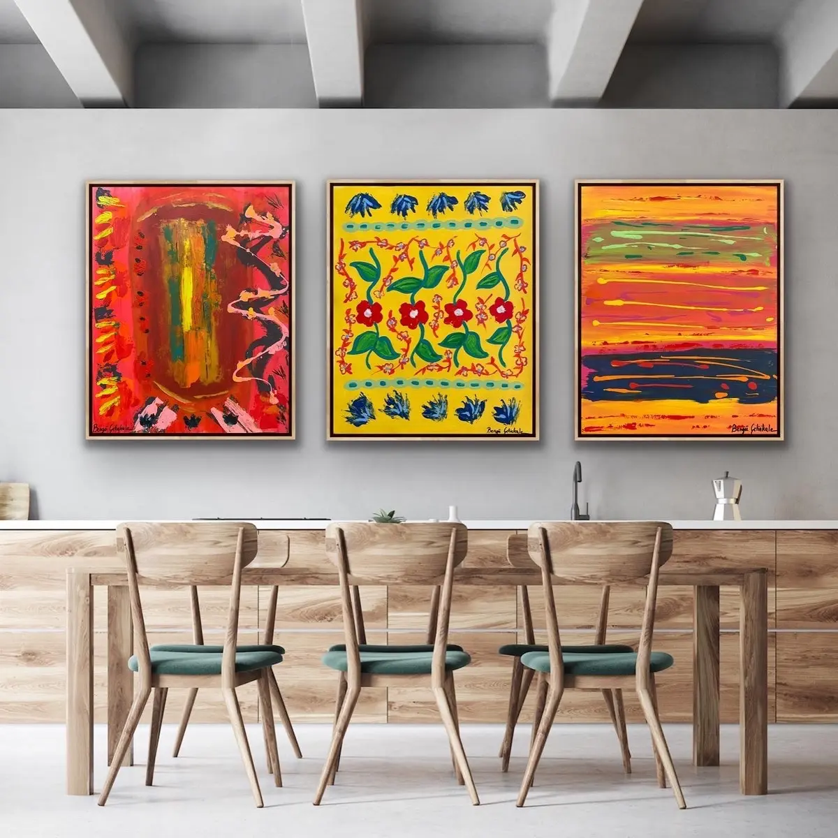 La Bamba Mexican Heritage Triptych Art Print