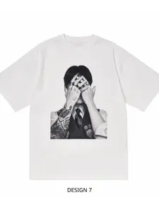 Kpop Aesthetic T-Shirt, Minimal Black White Graphic Tee, Faceless Idol Style Shirt, Korean Streetwear Unisex Top