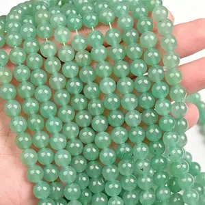 Natural green aventurine beads crystal beads for DIY bracelets