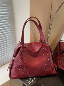 1pc Stylish minimalist casual retro solid-color Crossbody Tote bag with ample capacity—perfect for daily commuting, shopping, and travel. A must-have for women.