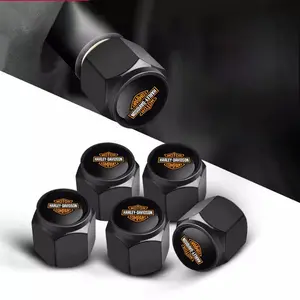 Aluminium Car Wheel Tire Valve Air Caps, Dustproof Stem Cover, Accessories for Harley Davidson Models, Pa1250, 883, Softail, Sportster, Vrsc
