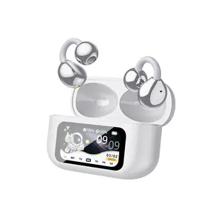 SummerWins Touchscreen Clip-Buds: Command Music/Calls/Selfies On-Screen! 93% Sound Leak Reduction + V5.4 Wireless. Waterproof &Wear All-Day- TikTok Creator Secret.93% Silent Sound, Noise-Cancelling Mic Film, Chat, Stream Vibration-Free!