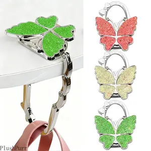 3-pack Butterfly Foldable Handbag Hanger,Folding Purse Table Hook Holder,Foldable Purse Hook,Purse Holder Stand for Table,summervibes outdoorfun