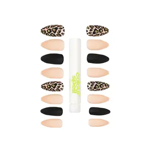 Press On Nails & Glue - Stiletto Cheetah