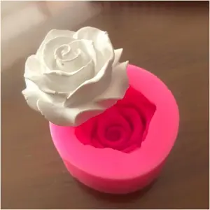 3D Rose Flower Shaped Silicone Mold, Cake Chocolate Mold, Rose Shapes for Soap, Designs for DIY Candles, Baking Supplies, Perfect Gift