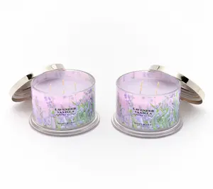 Homeworx by Slatkin + Co. S/2 18oz Lavender Vanialla