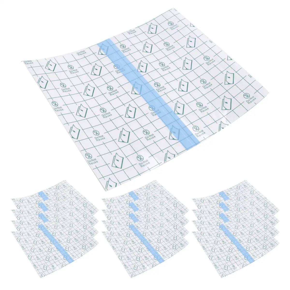 50-Piece Disposable Transparent Stretch Waterproof Bandage, 15x18cm 3-Layer Design Shower Shield Cover for Tattoos, Swimming, Comfortable Use with Good Breathability