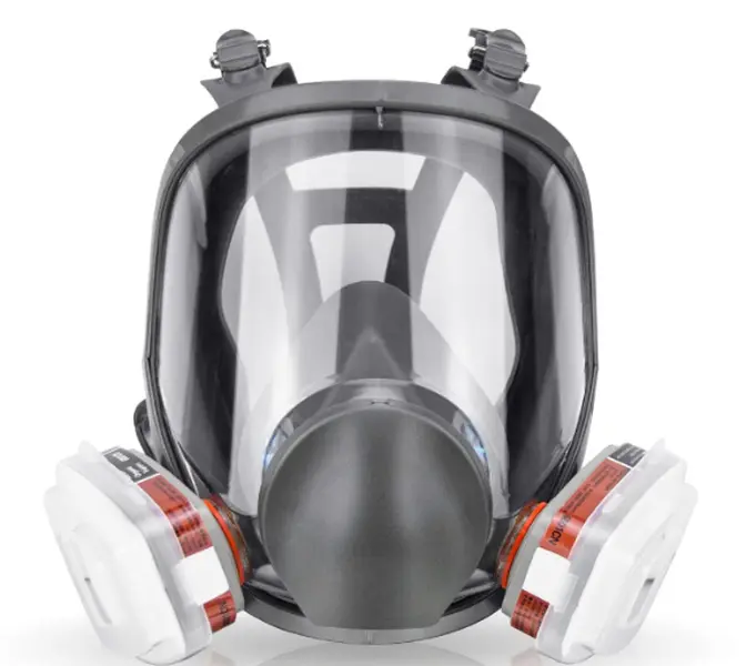 Reusable Full Face Respirator Mask with Filter Cartridges, 17-in-1 Multi-Purpose Safety Mask for Painting, Sanding, Woodworking, Dust Protection