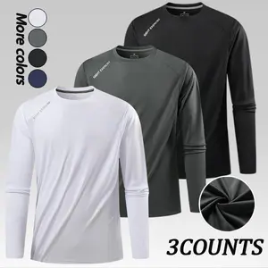 Men's Casual Crew Neck Long Sleeve Tee