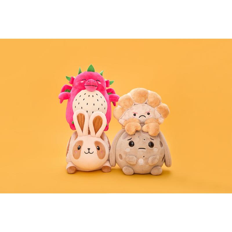 Core Four Plush Bundle - Luna, Peeko, Dulce, and Claude - Quirky Friends Set - Handcrafted Premium Soft Plush - 16 x 12 x 10 inches - CPC Certified - Perfect for Home Decor