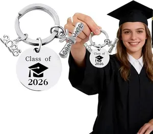 Class of 2026 Graduation Keychain, 2026 Graduation Gifts & Party Favors for Him Her, Son Daughter Students & Teachers