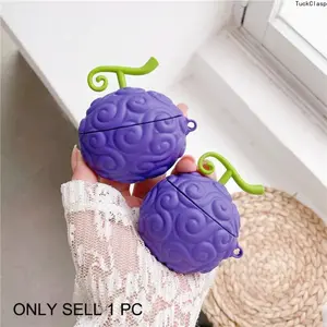 1 pce Fruit Design Earphone Case for AirPods – Cute Wireless Bluetooth Earbuds Case, Shockproof & Durable, Fits Pro/Pro2/1/2/3/4, Great for Summer Daily Use & Gifting