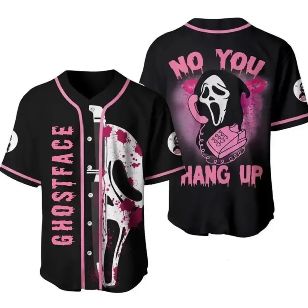 Terrifier Slashing Sensation Baseball Jersey Art The Clown Gothic Graphic Shirt HY4024