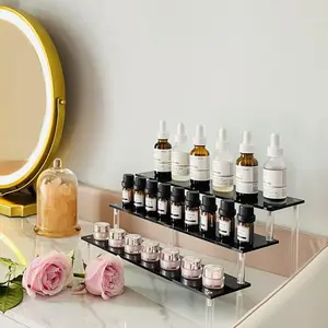 Acrylic Staircase Display Stand for Craft Showcases, Acrylic Standing Tube, Suitable for Figurines Toys Cosmetics Presentation