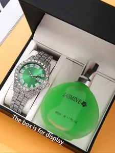 Elegant Women's Watch Set + Perfume Gift Box, Perfect for Daily Wear, Birthdays, Graduation, Ideal Present for Friends & Family