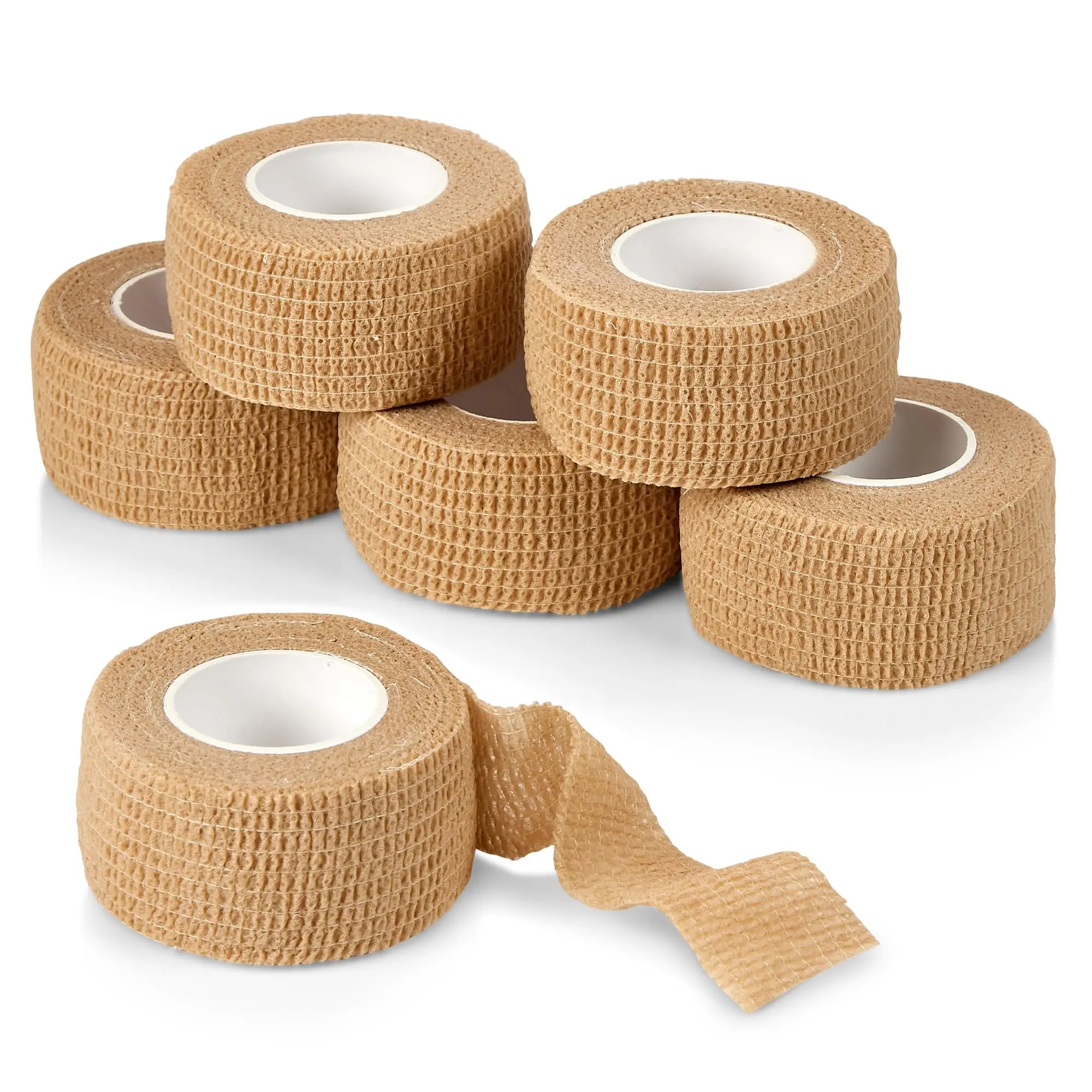 Self-Adherent Cohesive Bandage - 1in Wide x 5yd Athletic Tape for Medical First Aid, Sports Protection, Hunting Gear Needs, Volleyball Tape Wrist Support
