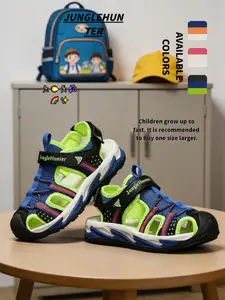 Unisex Toe-Enclosed Sandals, Casual Comfortable Summer Shoes, Lightweight Breathable Daily Wear, Perfect for Men & Women