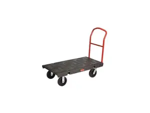 RUBBERMAID FG440300BLA Standard Platform Truck,1000 lb.,36 In.L
