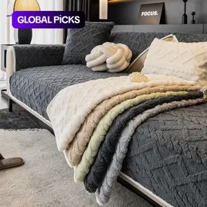 Soft Plush Sofa Cushion Cover, 1 Count Pet-Friendly Decorative Throw Pillow Case, Sofa Cover, Durable and Comfortable Home Furniture Protector, Couch Slipcover #GLOBAL PICKS