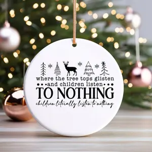 Funny Christmas Ornament, KIds Don't Listen Ornament, Mom Ornament, Family Christmas Ornament, Joke Ornament, Mom and Dad Ornament