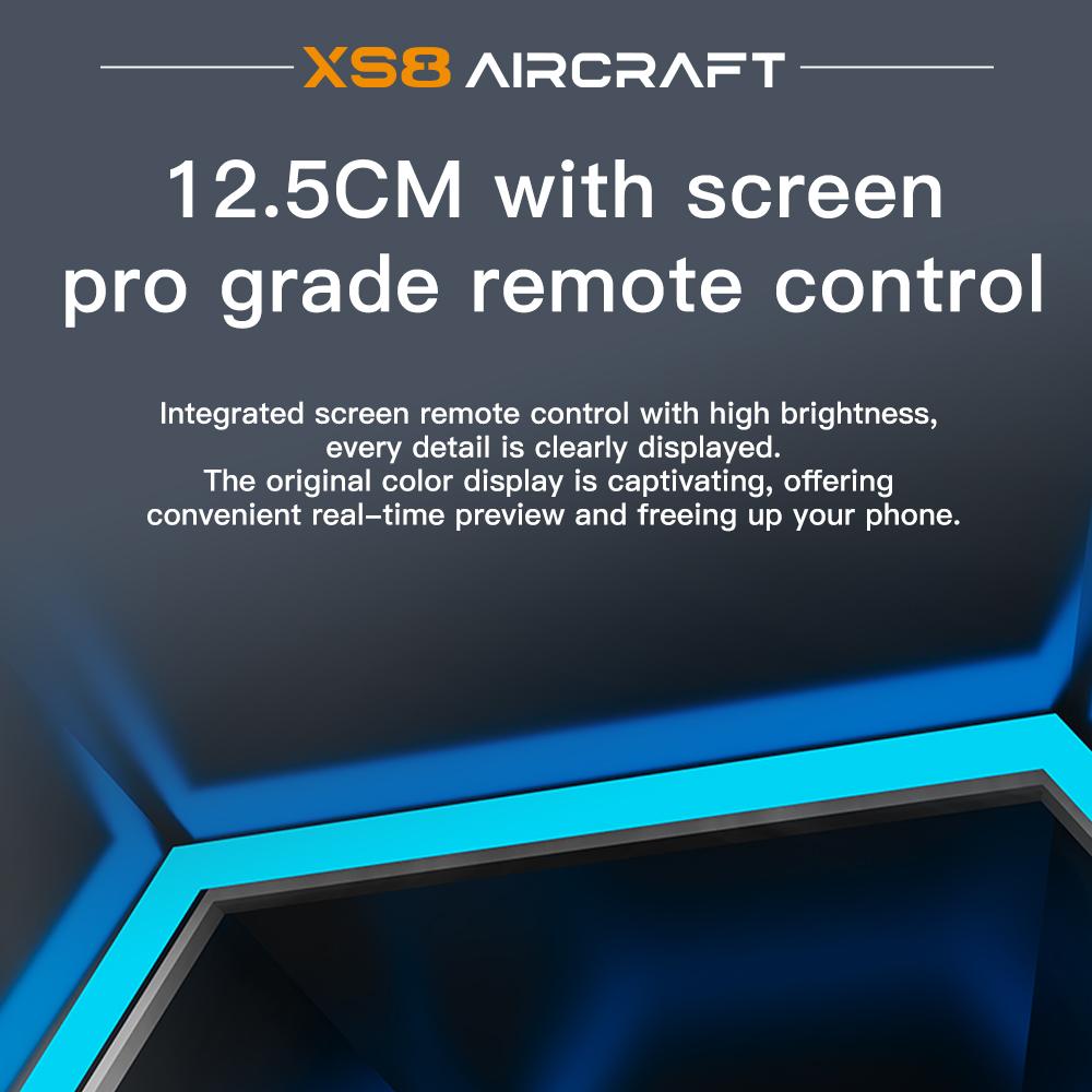 Drone with 4K  Dual Camera for Beginners, 1500m / 4921ft Long Range, Large Remote Screen & Body LCD Display, Brushless Motors, Optical Flow Stability, 2 Batteries Included