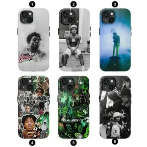 6 Styles YoungBoy Aesthetic Phone Case Underground Trap Album Art Gift Cover Compatible with iPhone X, 11, 12, 13, 14, 15, 16, 17 Plus Pro Promax & SS Galaxy S21-25 Series