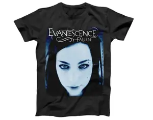 Vintage Evanescence Fallen Heavy Cotton Black All Size Unisex Tee Shirt