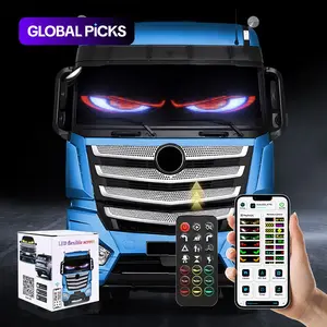 Trendy LED Soft Screen Display, 2pcs 60cm Multi-Mode DIY Remote Control APP Controlled Car Side Glass Decorative Light Matrix, Truck, Led Lights #GLOBAL PICKS