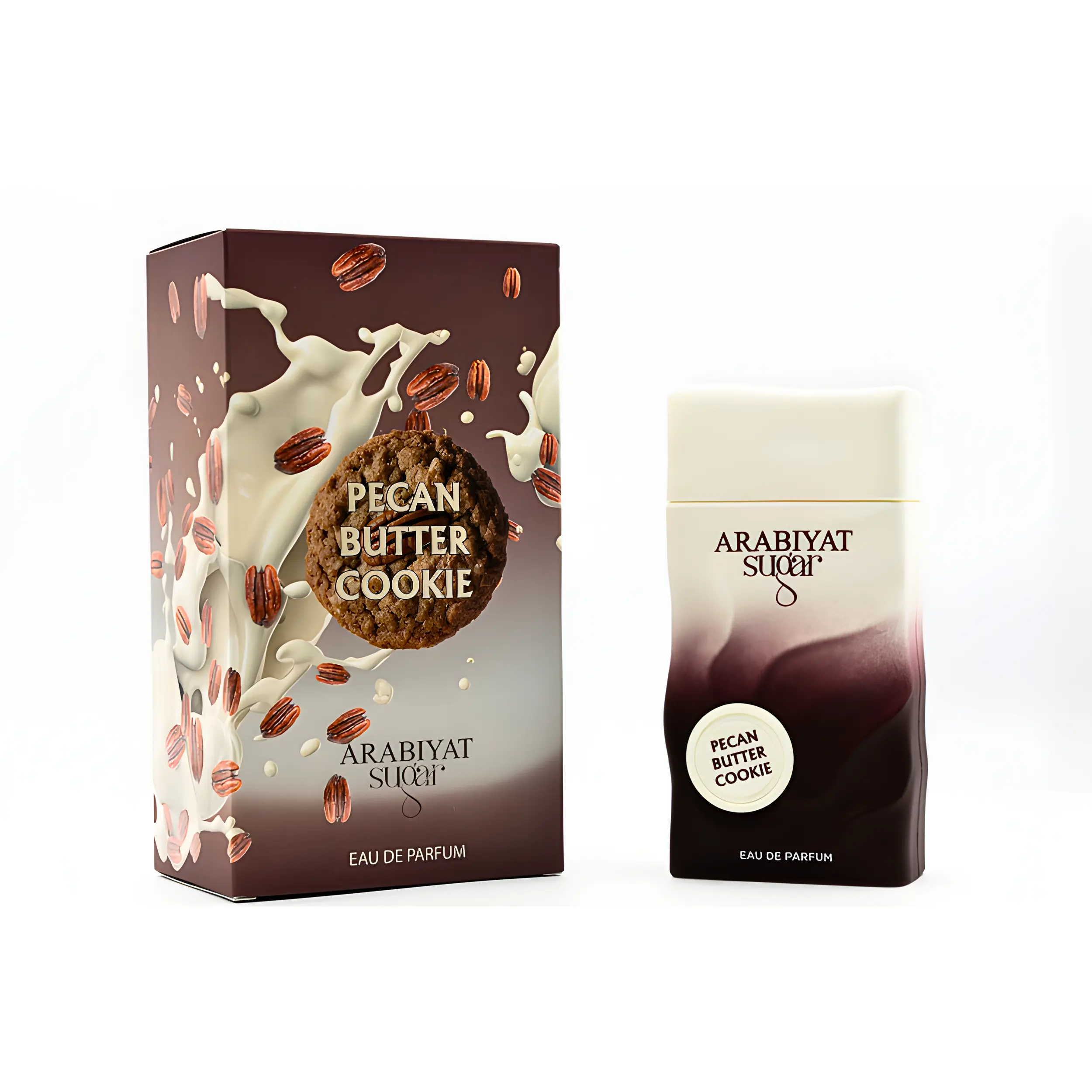 Arabiyat Sugar Pecan Butter Cookie Eau De Parfum, an Aromatic Gourmand Scent with Notes of Vanilla, Pecan, and Amber, 3.4 fl oz, Fragrance That Starts With A