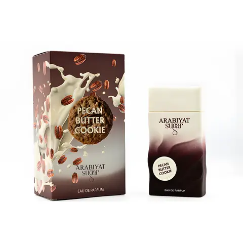 Arabiyat Sugar Pecan Butter Cookie Unisex Eau De Parfum - 3.4 fl oz Liquid Aromatic Unisex Gourmand Dessert Fragrance, Vanilla, Pecan, Amber, Coconut, Roasted Hazelnut Notes, Sensationally Edible Vibe, Evokes Mom’s Kitchen, Fragrance That Starts With A