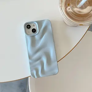 Wave Pattern Phone Case, Decorative Phone Protector Cover, Phone Accessories Compatible with iPhone 16 Pro Max 13 14 15, Casing