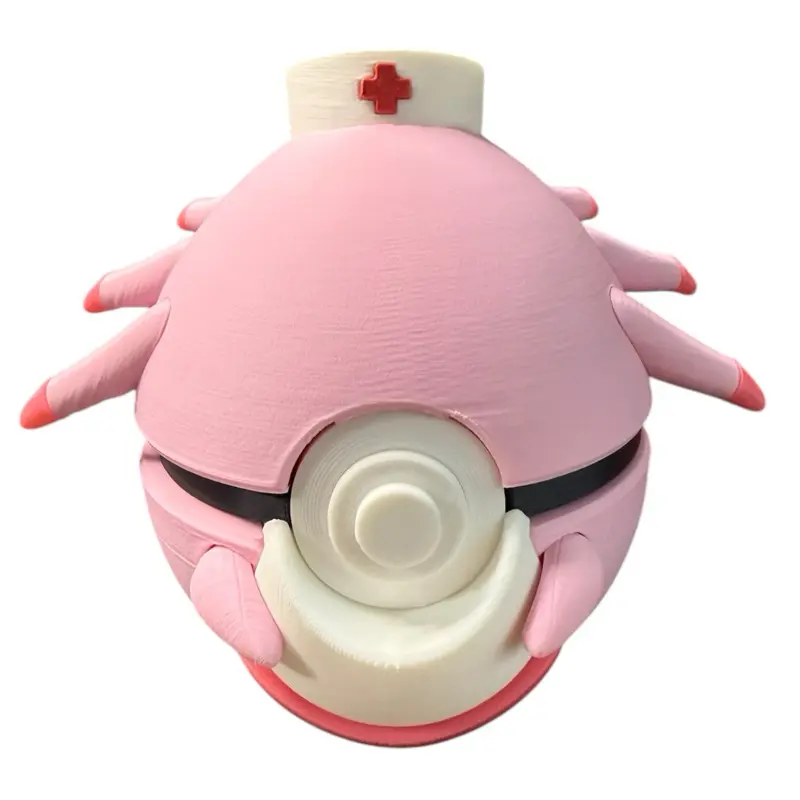 Chansey Inspired 3D Printed Poke Ball Collectible