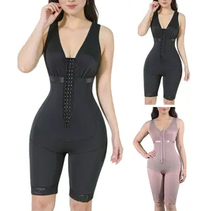 Explorinox Tummy Control Shapewear Hip Lifting Body Shaper Front-Clasp Bodysuit Shaper Postpartum Control Belt Adjustable Waist Trainer
