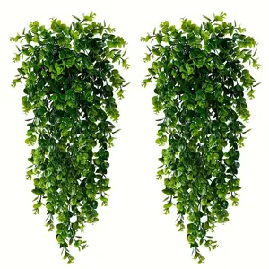 Artificial Ivy Vine, 2 Counts Fake Hanging Plant, Faux Hanging Plant, Fake Ivy Vine, Decorative Plant for Home Living Room Bedroom Dining Room Wedding Party, Fruit