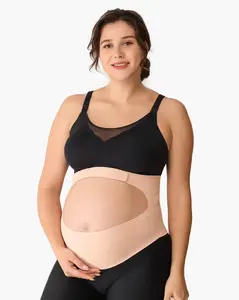 Momcozy Maternity Belly Belt, Invisible Maternity Sling, CozySupport Ergonest Maternity Belly Belt, Invisible Maternity Sling for Abdomen and Waist,-【B】