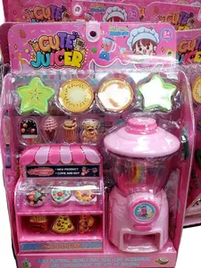 Cute Juicer/Blender with food accessories.