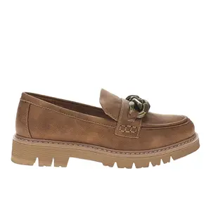 Corkys Womens Not Literally Lug Sole Loafers Casual - Brown Corkys Womens Not Literally Lug Sole Loafers Casual - Brown