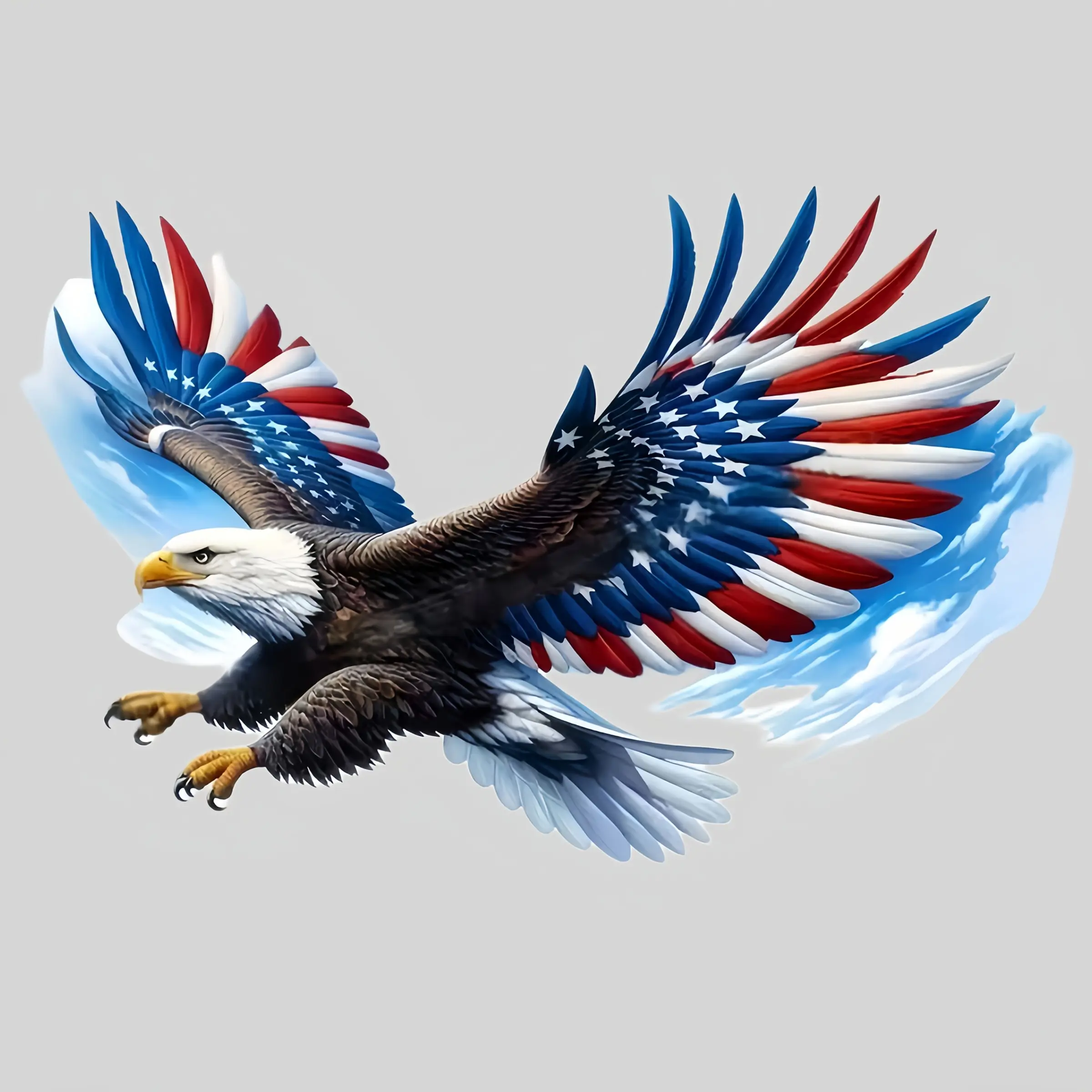 1 piece of American flag eagle pattern PVC sticker, waterproof patriotic car decorative sticker decal, scratch-resistant motorcycle/laptop decoration, suitable for SUV, truck, and motorcycle decoration, Automotive Decals, Car Stickers