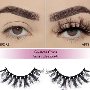 Clusters cross sassy eye False Eyelashes