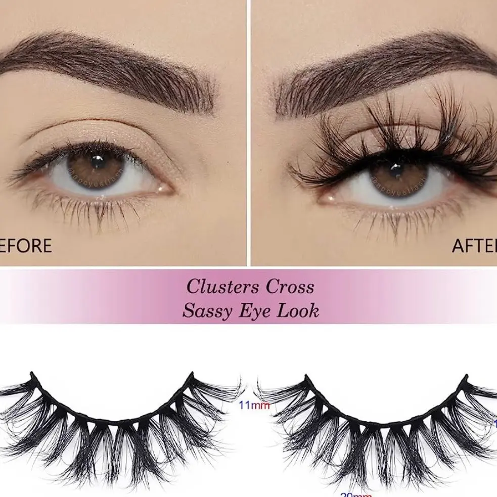 Clusters cross sassy eye False Eyelashes