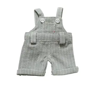 Overalls plush toy clothing, Little Bear Leader dog costume pendant keychain, doll clothes