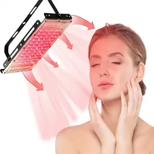 Red Light Beauty Board, 96baeds Beauty Lamp, Ultimate Light Beige Reduces Wrinkles, Improves Elasticity, Alleviates Inflammatory Light Beige Problems Such As Acne And Rosacea, Accelerates Epidermal Repair, Suitable for Sensitive Light Beige Facial Care To