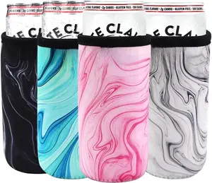 Neoprene Slim  Can Cooler for White Claw Turly Sleeves  Cooler Bags for 12oz Skinny Energy Drink &