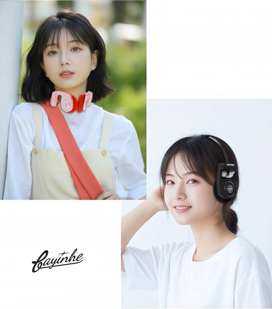 Baiyin Box H1PRO retro over-ear Bluetooth headphones for girls, Plus model, foldable, specially designed for photography
